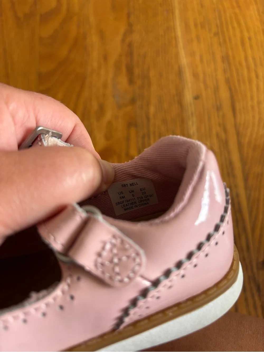 Stride Rite Pink Patent T-Strap Mary Jane Shoes
